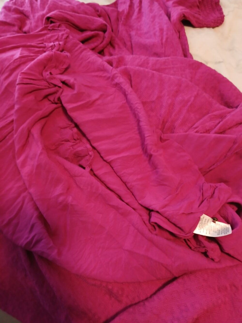 Anthropologie MAEVE Raspberry Bohemian Maxi Dress - Picture 11 of 13
